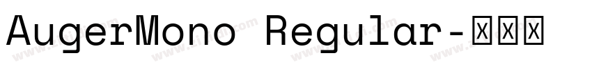 AugerMono Regular字体转换